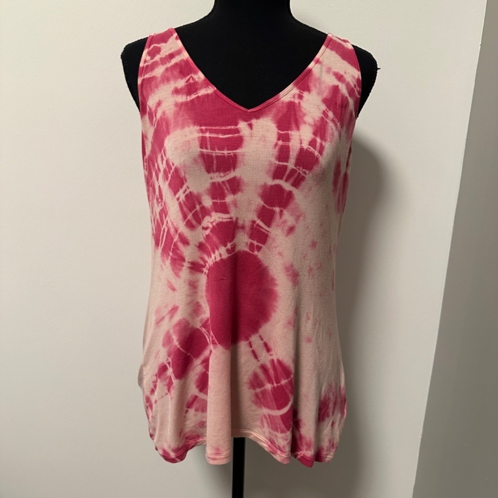 *OLD NAVY* Lt. x Dk. Pink Tie-Dye Tank Top Size XL